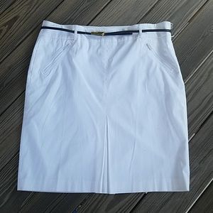 White stretch skirt 16w